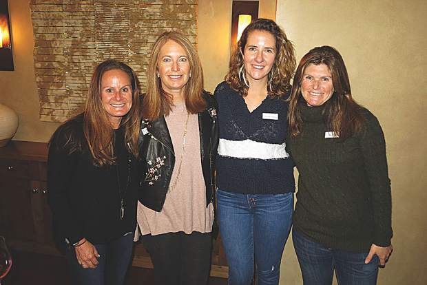 Katie Goldsmith, Cathy Grueter, Alexandra Hughes and Alex Kendrick at the Residences at The Little Nell.