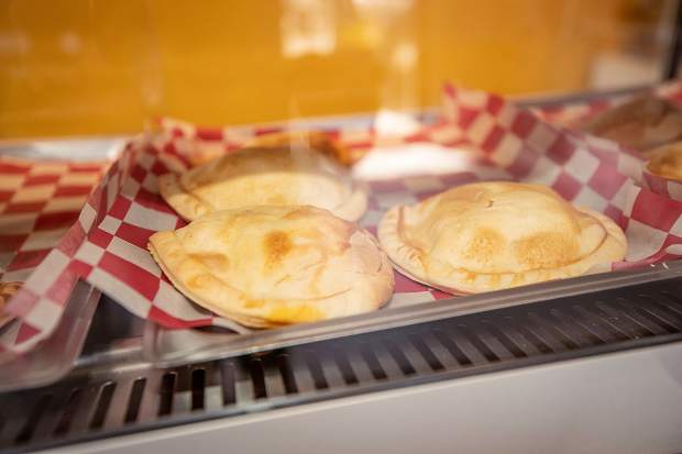 A variety of freshly made empanadas are offered at The Whole Empanada in Basalt.
