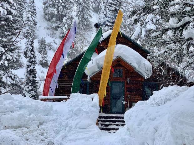 Annie Teague's mountain cabin up Lenado, where she lived since 1974 and died peacefully on March 9.