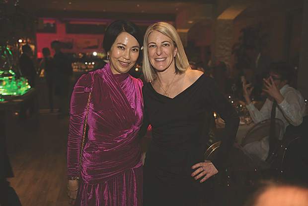 Artist Anicka Yi with AAM CEO and Director Heidi Zuckerman at 7908. MarySue Bonetti photo.