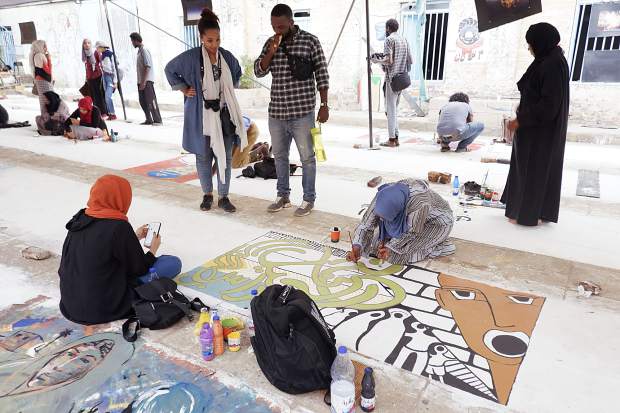 Art of protest and cautious celebration is flourishing in Khartoum, Sudan after the fall of President Omar al-Bashir’s repressive administration.