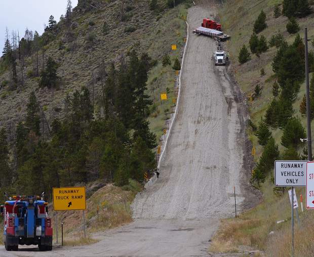Runaway truck ramps near Silverthorne are the most frequently used in