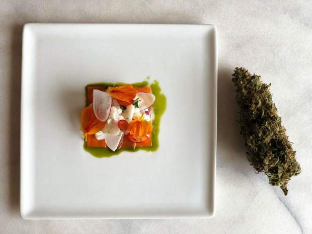 One of Chef Holden Jaggers creations at a recent Altered Plates event. 