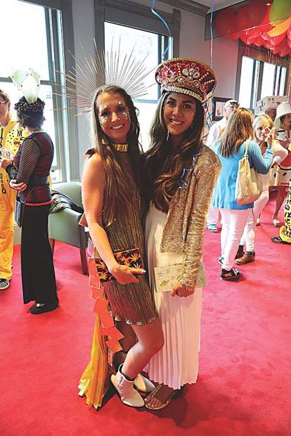 Melissa Wisenbaker and Landen Saks in Bauhaus chic.