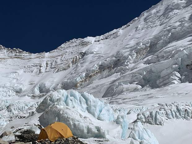 The beauty of Camp II on Mount Everest.