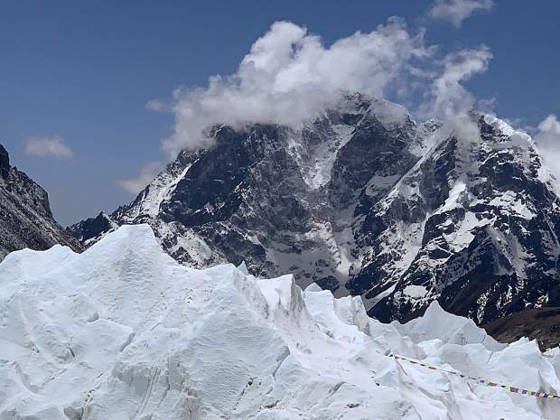 Caine was blown away by the view at Base Camp and how the sun touched the high peaks.