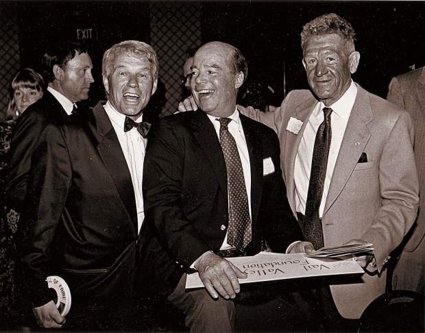 Bill “Sarge” Brown, right, worked with Pepi Gramshammer, left, and Vail founder Pete Seibert, middle, to bring the 1989 World Alpine Skiing Championships to Vail and Beaver Creek.