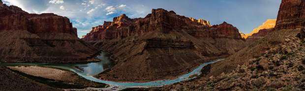 Panoramic View of confluence in Grand Canyon National Park