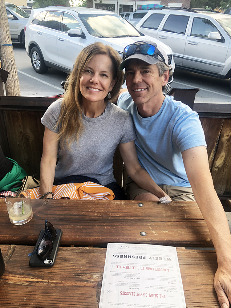 Kathy Kroger and Ray McNutt on a summer getaway to Buena Vista.