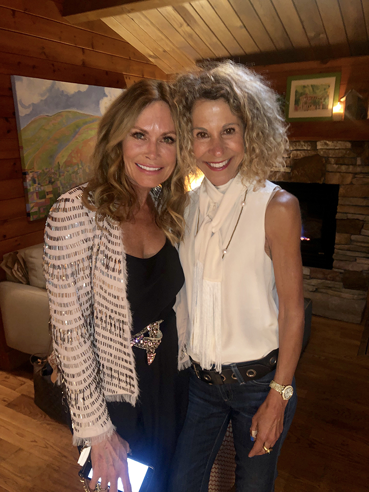 Debbi Fields and Laura Werlin at a fun, fall potluck in September.