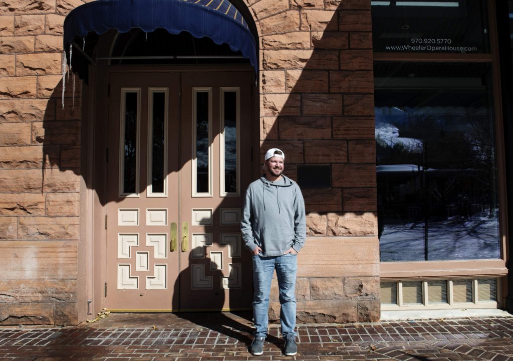 Aspen freeskiing icon Peter Olenick will host a benefit on Wednesday at Wheeler Opera House in support of his nonprofit skiing team. (Kelsey Brunner/The Aspen Times)