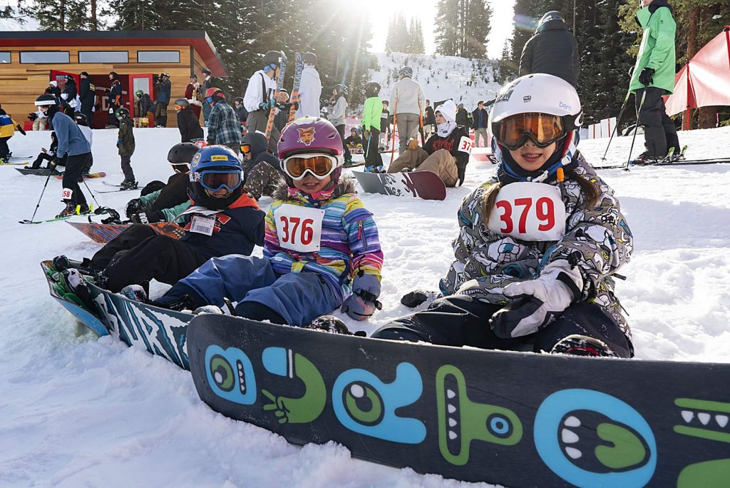 Kids celebrate the opening of Red Gerard's Backyard park at Copper