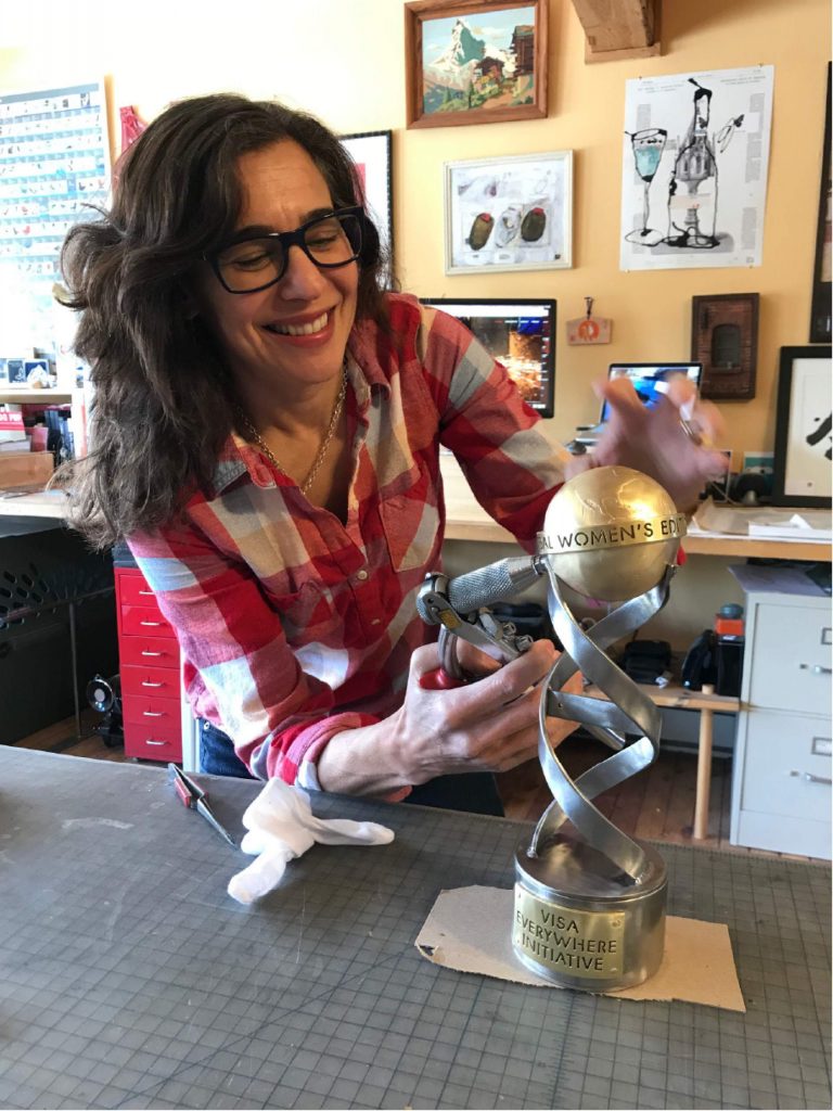 Ridgway artist Lisa Issenberg made this year's medals for X Games Aspen, which gets underway Thursday at Buttermilk Ski Area.