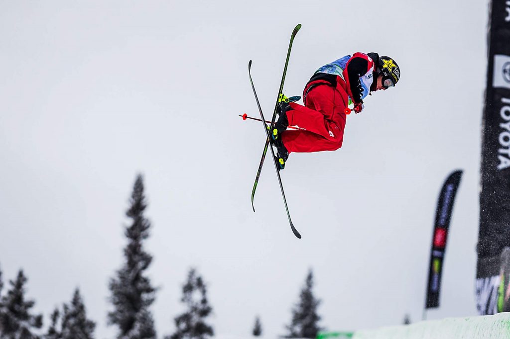 Alex Ferreira of Aspen competes in the men’s ski modified superpipe final on Sunday, Feb. 9, day four of the Winter Dew Tour at Copper Mountain.