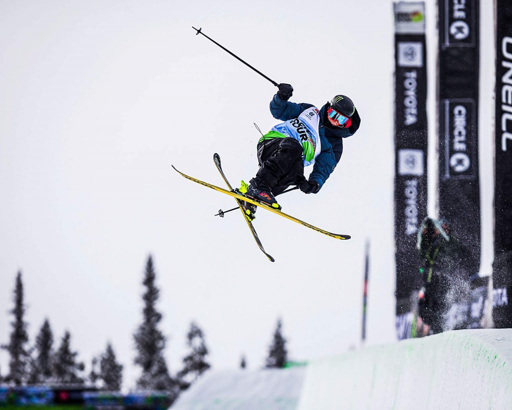 Birk Irving of Winter Park competes in the men’s ski modified superpipe final on Sunday, Feb. 9, day four of the Winter Dew Tour at Copper Mountain.