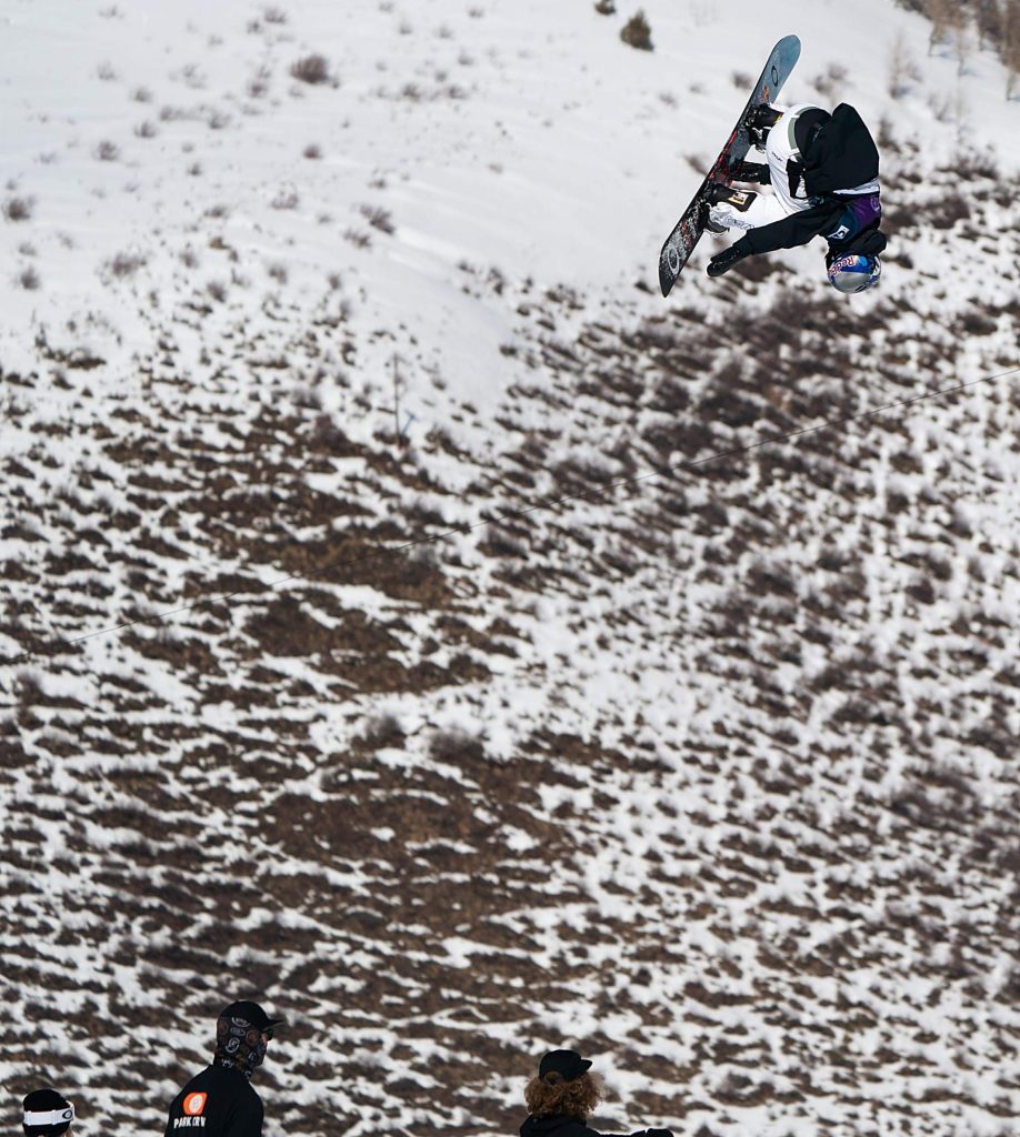 Yuki Kadono, of Japan, flies high en route to victory in the Burton US Open slopestyle finals on Friday. Kadono also won in 2015.