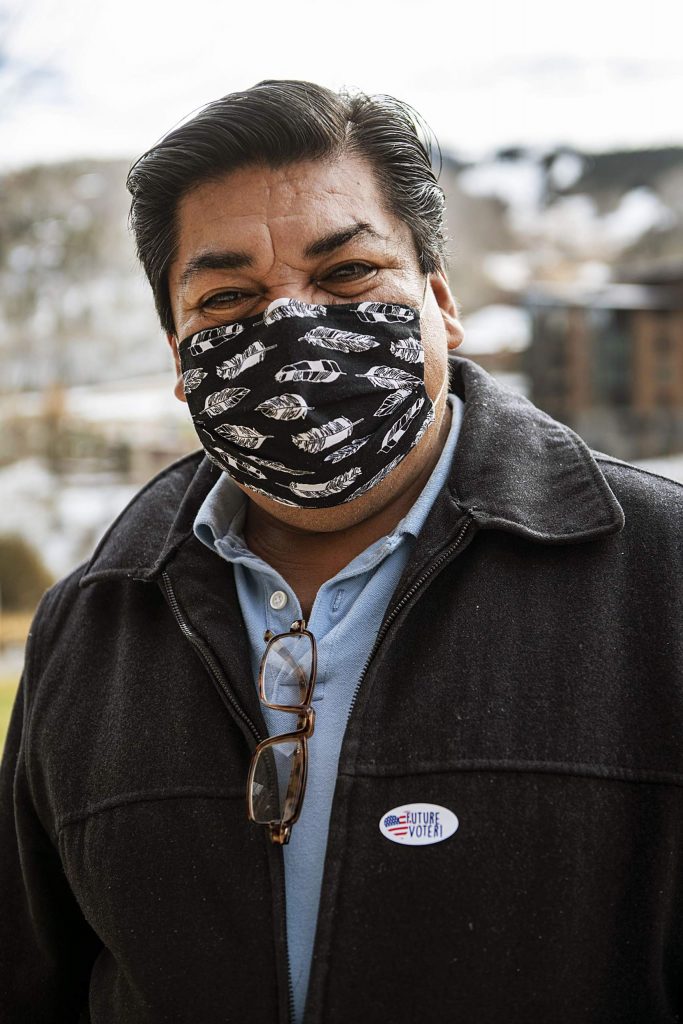 Reyno Dolores after voting on Election Day in Snowmass on Tuesday, Nov. 3, 2020. (Kelsey Brunner/The Aspen Times)