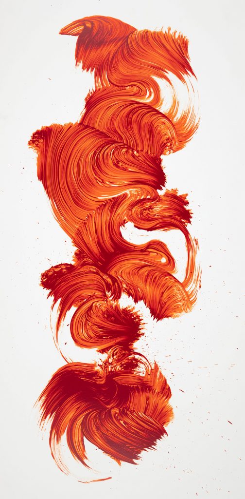 James Nares, “Wave & Particle 2,” 2021, Screenprint, 48