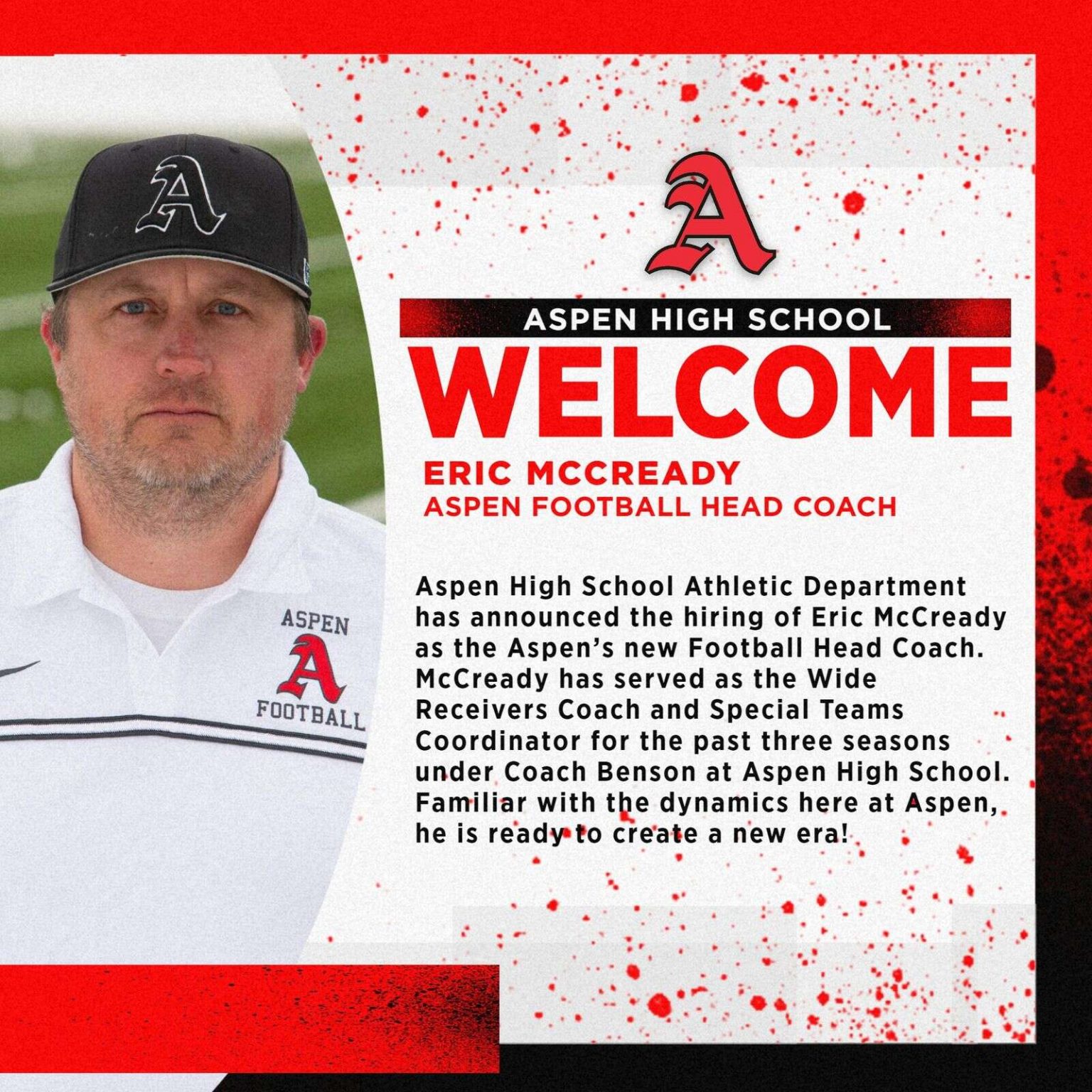 Aspen High School hires Eric McCready as new head football coach for ...