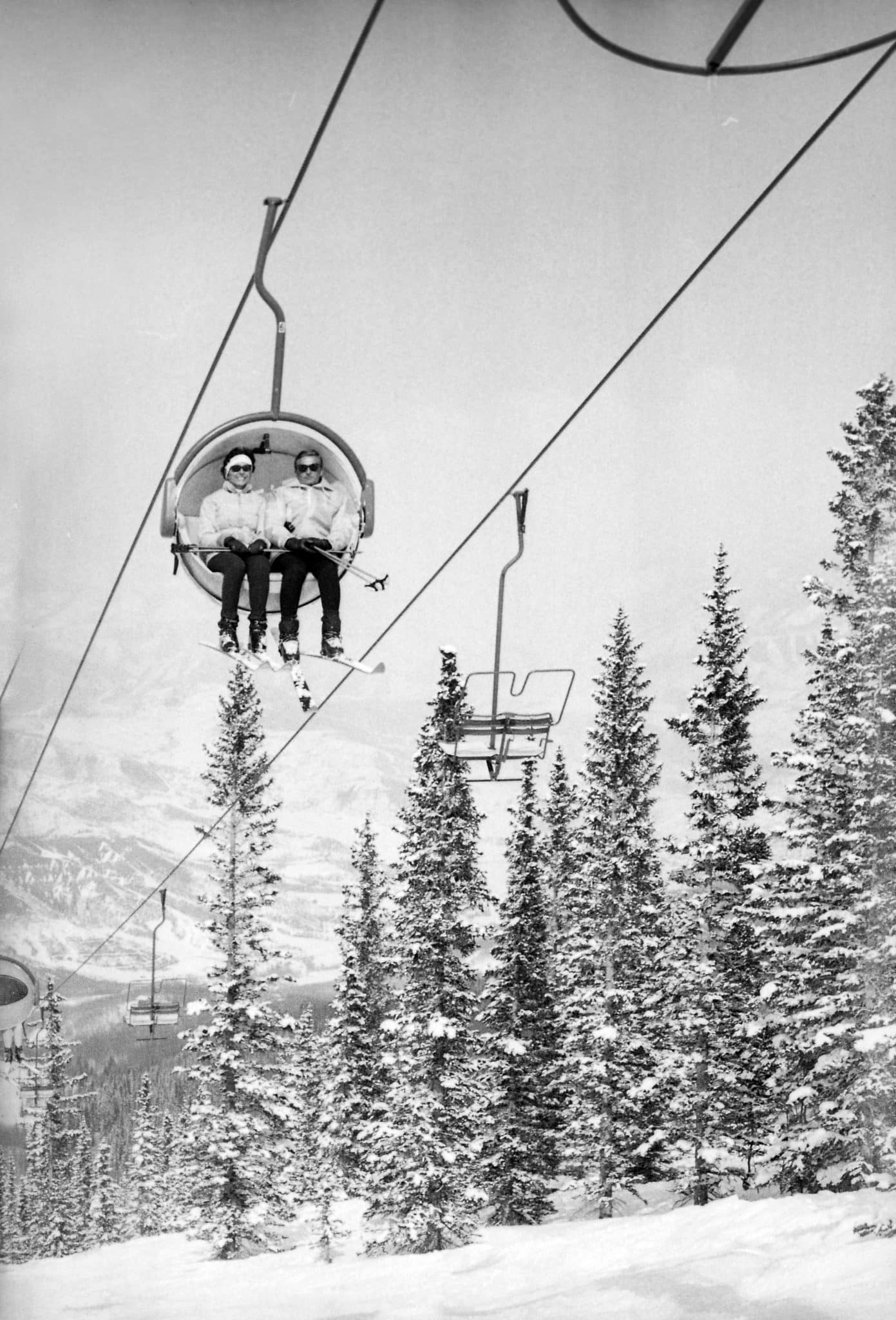 Snowmass History Getting bubbly on the chairlift