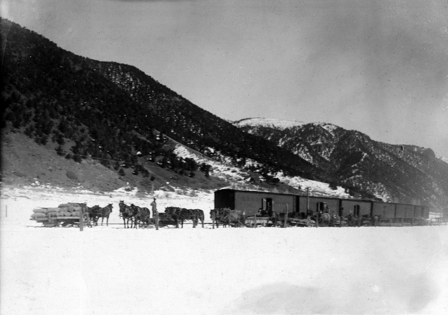 Snowmass history Loading the potato train near Old Snowmass