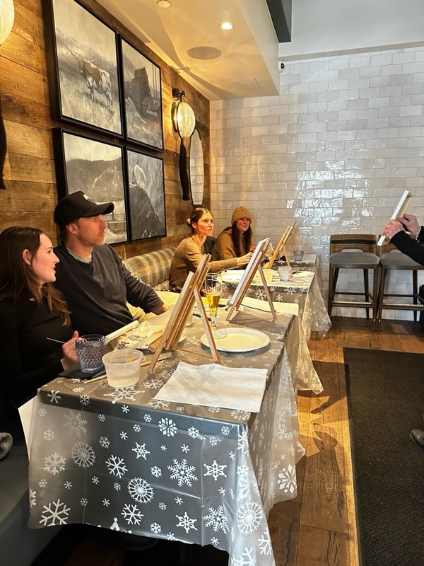 PHOTOS: Round of a paws — Aspen service dog paint and sip event raises ...