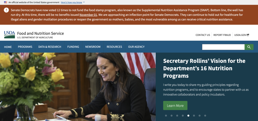 USDA/Screenshot