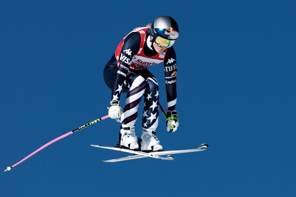 Vonn makes history again with runner-up finish at St. Moritz