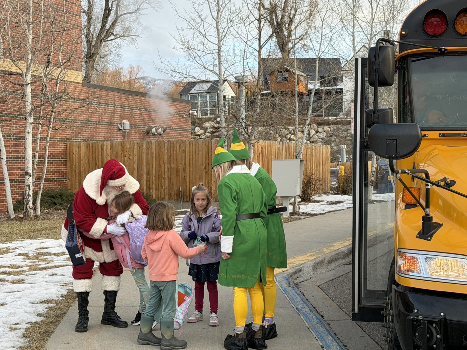Santa rides the bus: Steamboat driver brings holiday magic to students ...