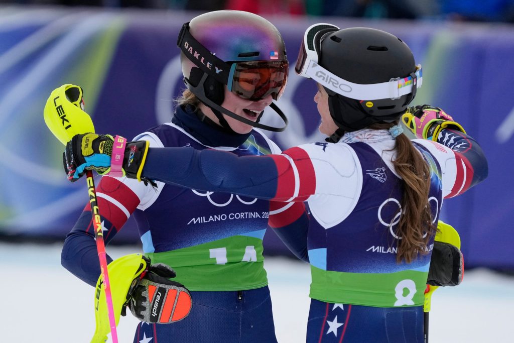 Shiffrin, Johnson miss team combined podium but Americans still leave with Olympic medals