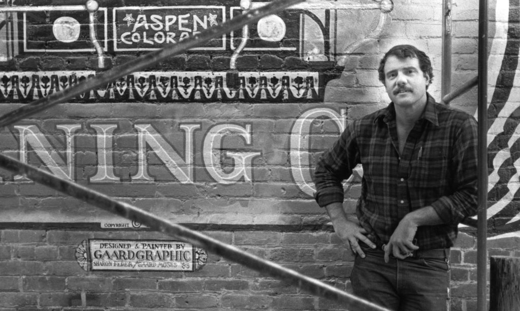 Willoughby: Contributor to Aspen’s ambiance, Gaard Moses, just published his book