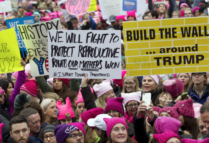 Hundreds of thousands joined the Women's March Saturday in Washington, D.C.