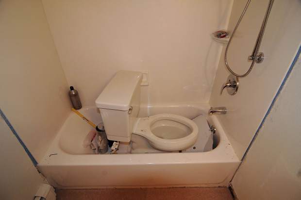 Glenwood Manor I resident Dawn Filip moved back into her apartment mid December to find her property damaged, debris strewn about the building and her toilet sitting in her bathtub. Among a long list of grievances was the open sewer line left where the toilet had sat.