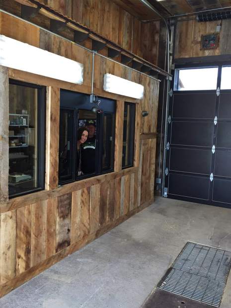 A pull-up window will make for quick and easy transactions for customers on the go.