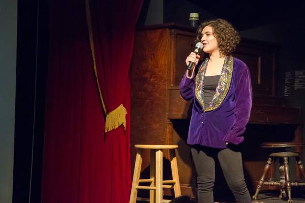 Becky Levin announces the 2017 Post Independent Locals' Choice winners Thursday at the Glenwood Vaudeville Revue, which hosted this year's award unveiling. See Friday's issue of the Post Independent for this year's publication listing the top three finishers in 98 categories. 