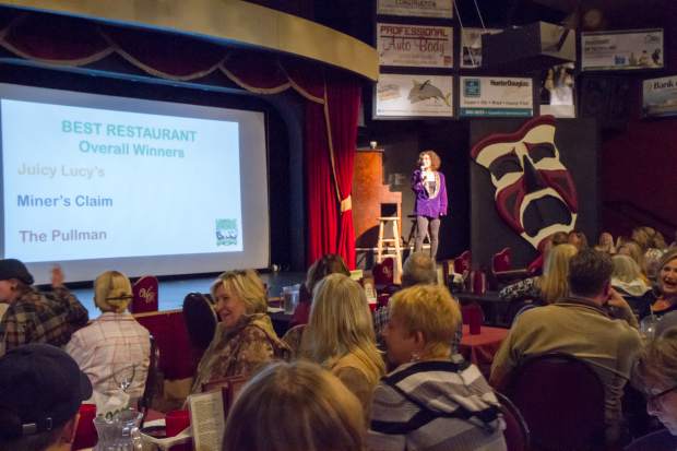 Becky Levin announces the 2017 Post Independent Locals' Choice winners Thursday at the Glenwood Vaudeville Revue. A complete list of winners can be found in today's Post Independent.