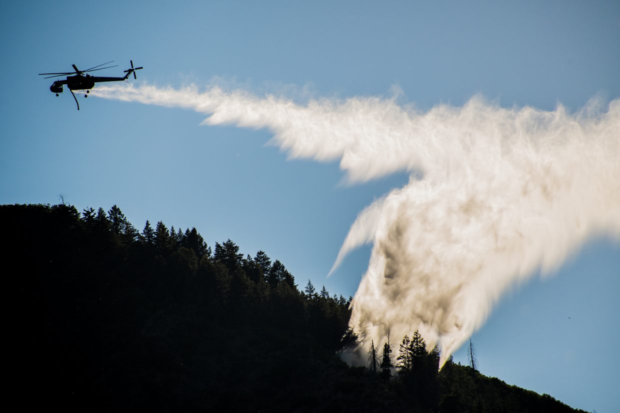Iron Mountain fire quickly doused with fast helicopter response