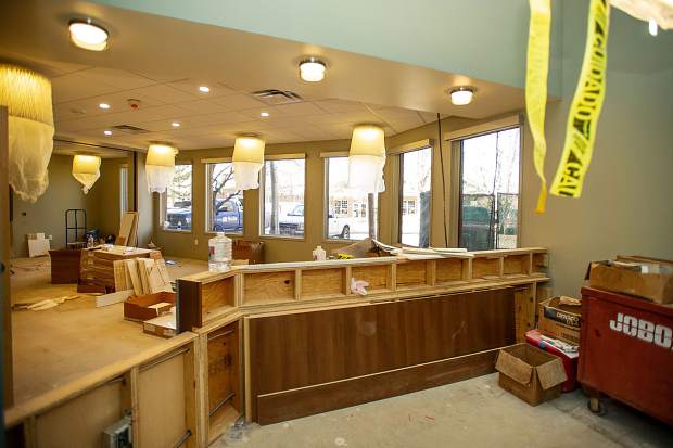 The main lobby and reception area for the new Basalt Integrated Health Center located next to Stubbies.