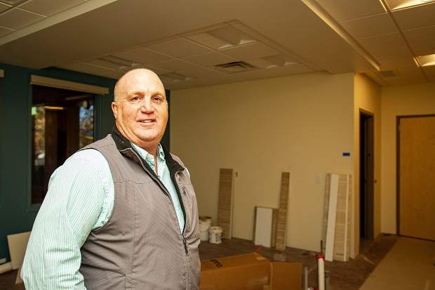 Mountain Family Health Development Director Garry Schalla in the dental area for the new Basalt Integrated Health Center located next to Stubbies.