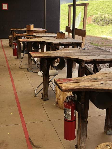 Additional fire extinguishers have been installed at the rifle range shelter in Basalt since the Lake Christine Fire in July.