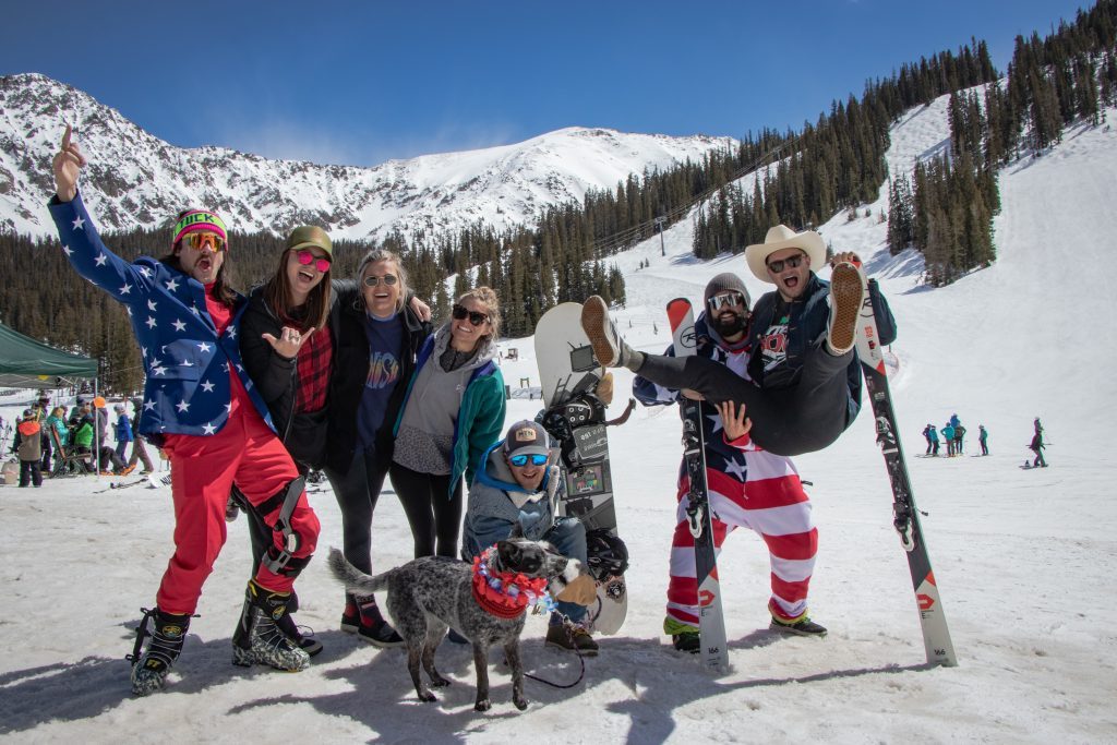 Fourth of July skiing in Colorado at Arapahoe Basin
