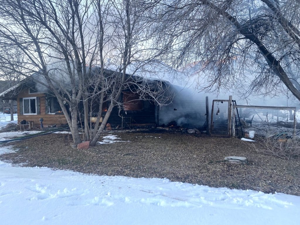 Blaze destroys Canyon Creek home