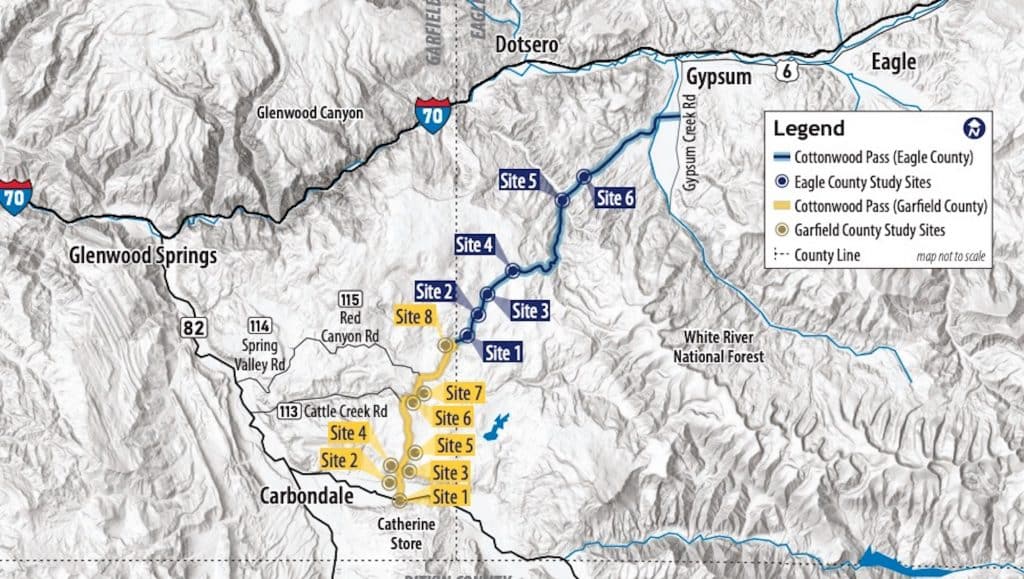 Cottonwood Pass improvement open houses set for March 2223 in Glenwood