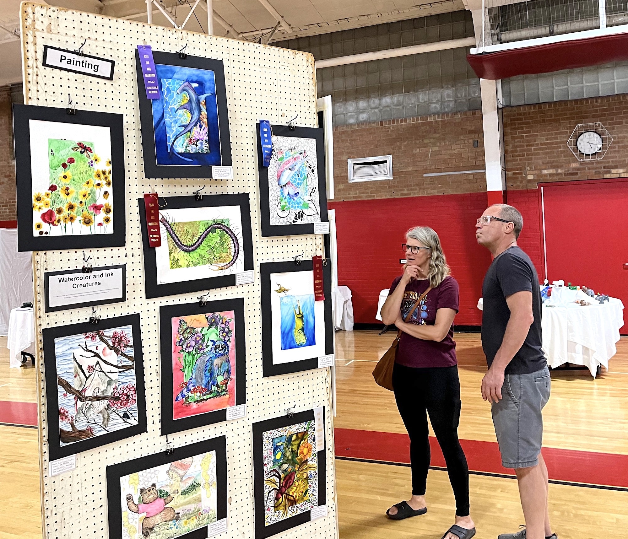 PHOTOS Student artwork exhibits showcase high school talents