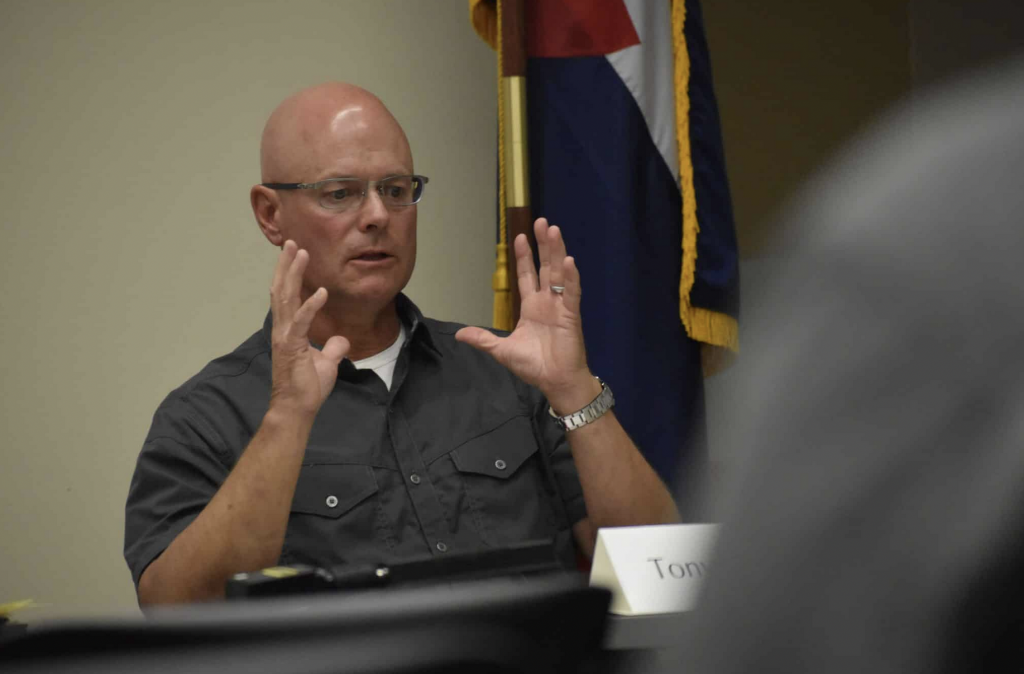 Garfield Re2 School District Board President Tony May pitches switch