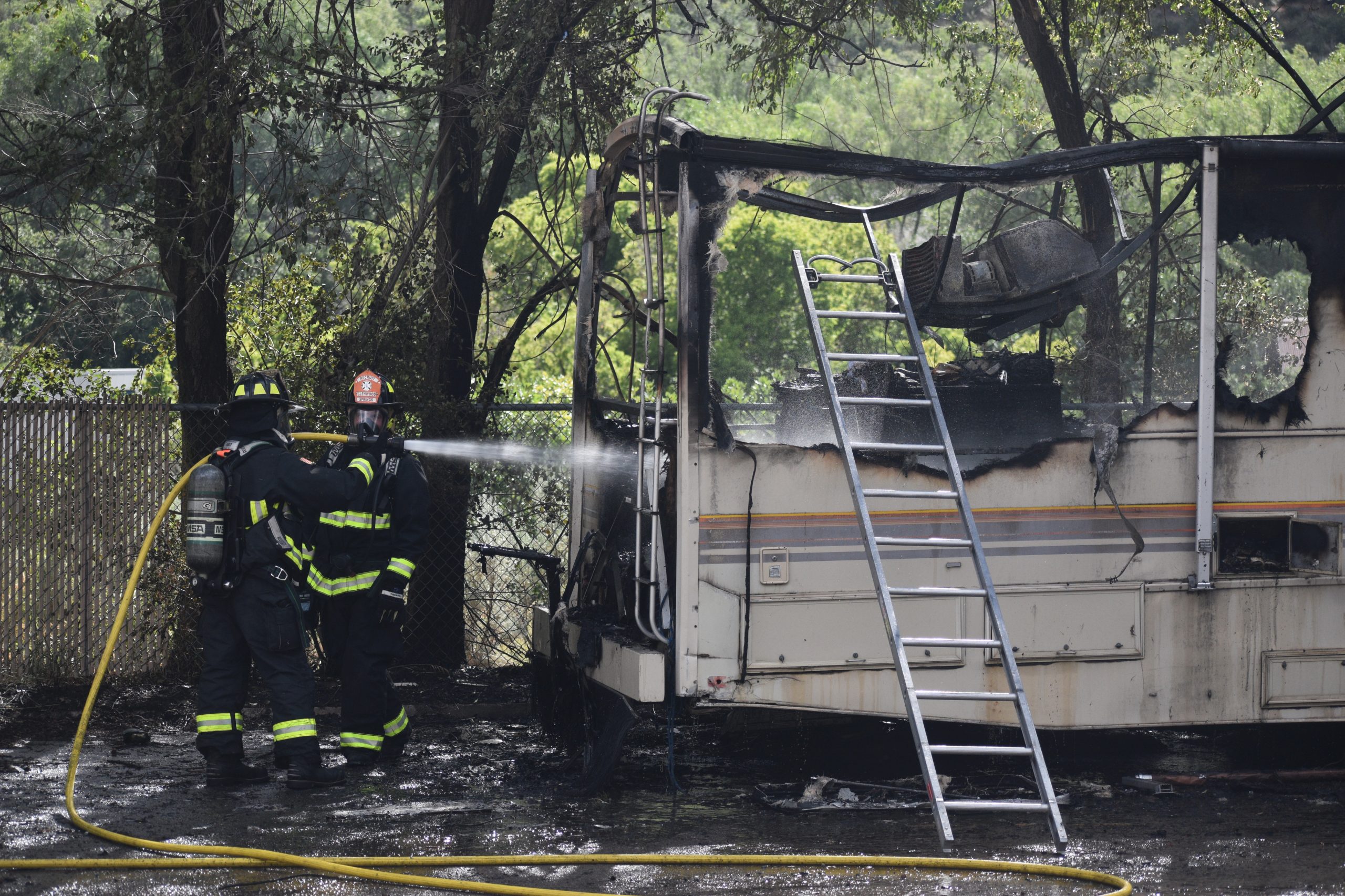 Springs Rv Fire Glenwood Springs Fire Department extinguishes recreational vehicle fire ...