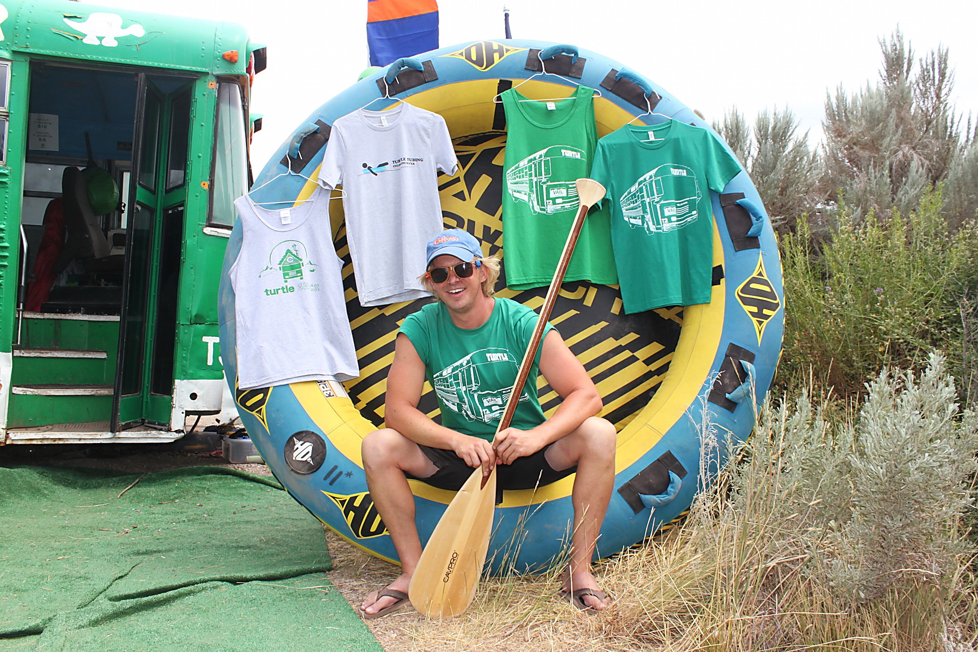 Turtle Tubing allowing people to go with the flow