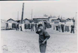 Along with fighting, flying and fun, Carl Gray and his crew occasionally had to do laundry.