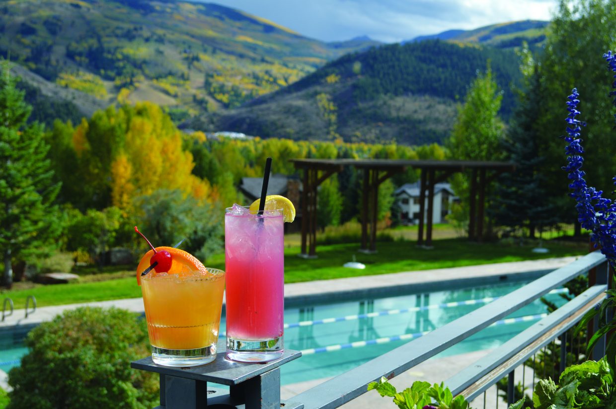 photo - cocktails at Harvest at the Sonnenalp Club
