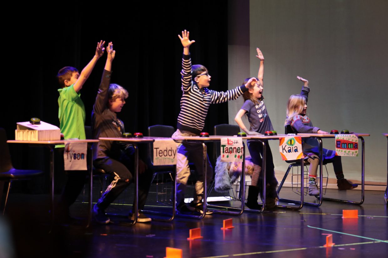 Lower school students served as judges for the ninth graders' toys. The older students also observed their younger peers at play and interviewed them as a part of their research into what makes a great toy. 